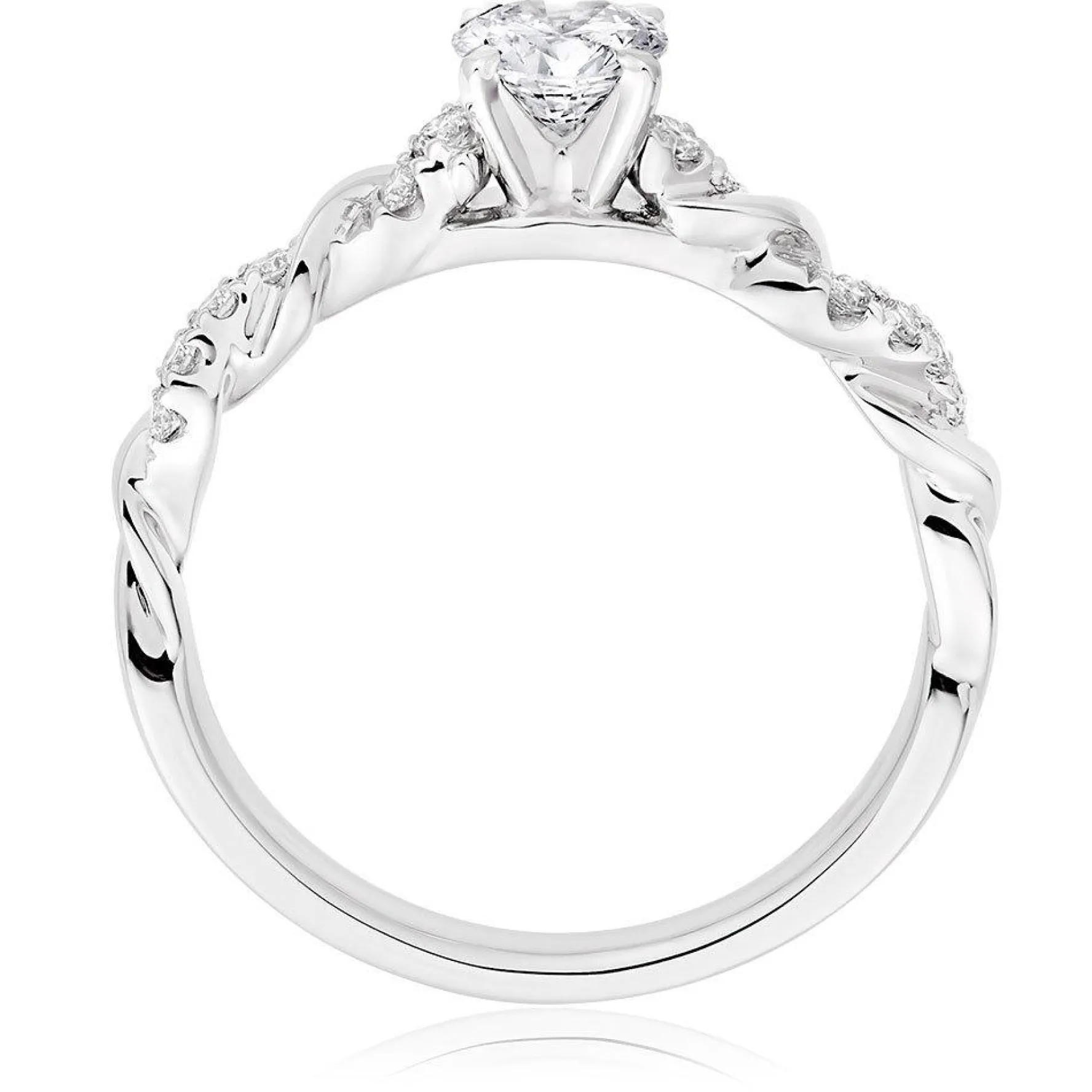 Beaverbrooks Entwine Platinum Diamond Ring
