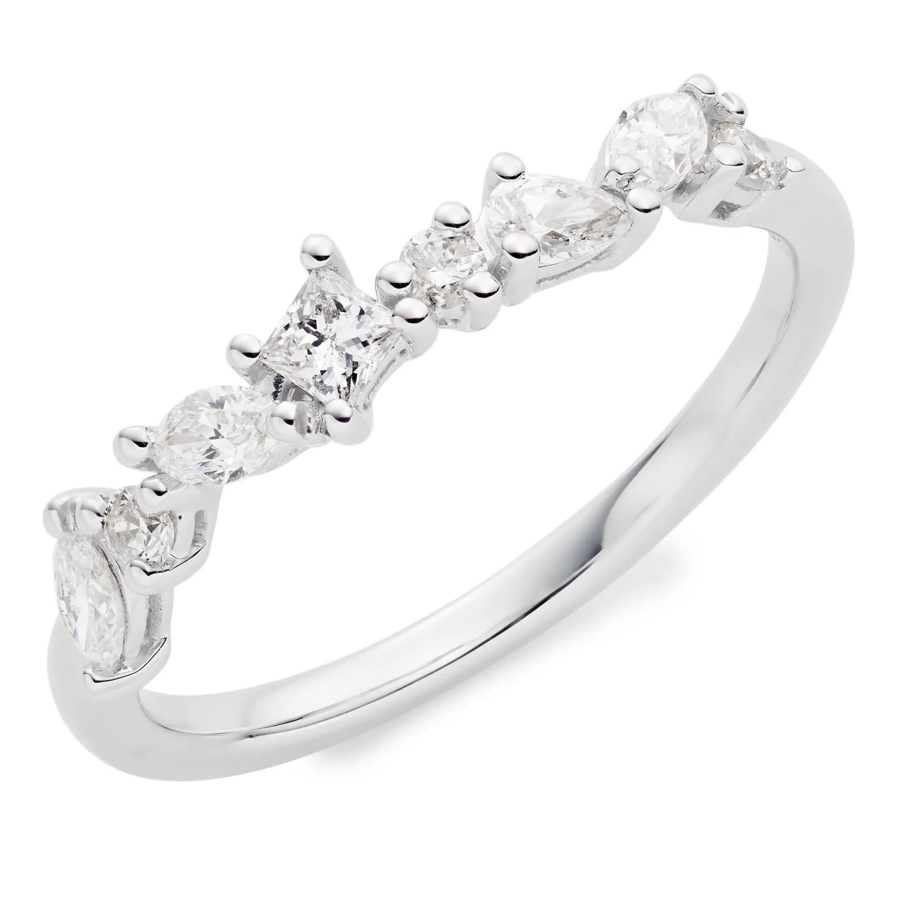 Beaverbrooks Essence 9ct White Gold Diamond Ring