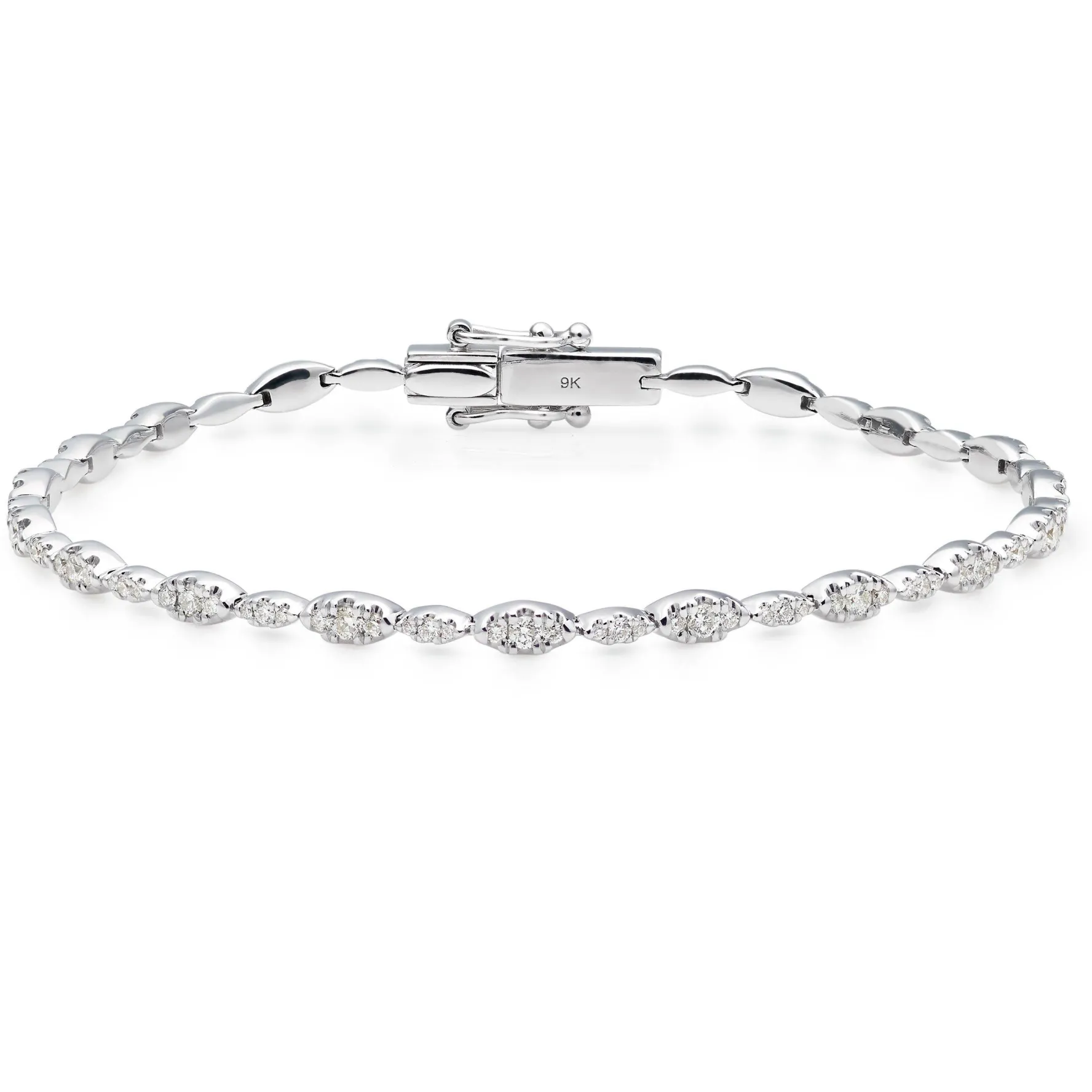 Beaverbrooks Essence 9ct White Gold Diamond Bracelet