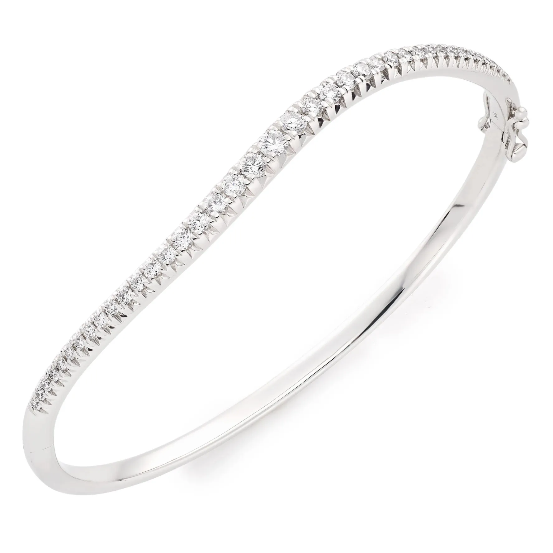 Beaverbrooks Essence 9ct White Gold Diamond Bangle