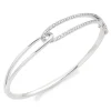 Beaverbrooks Essence 9ct White Gold Diamond Bangle