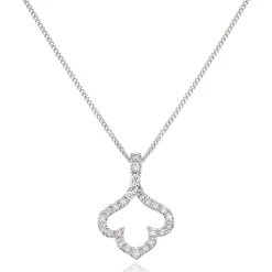 Beaverbrooks Essence 9ct White Gold Diamond Pendant