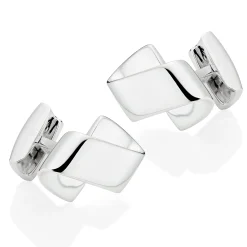 Beaverbrooks Men's Silver Cufflinks