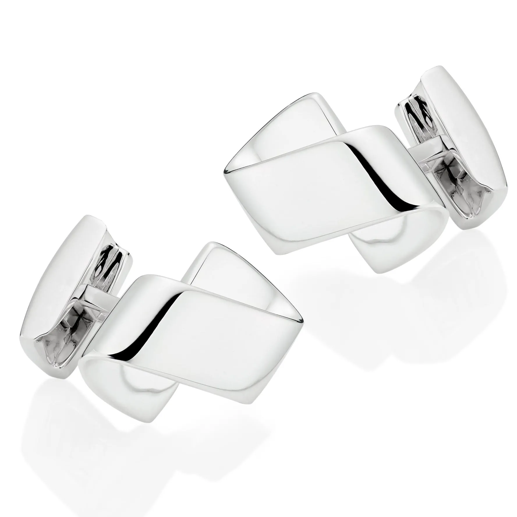 Beaverbrooks Men's Silver Cufflinks