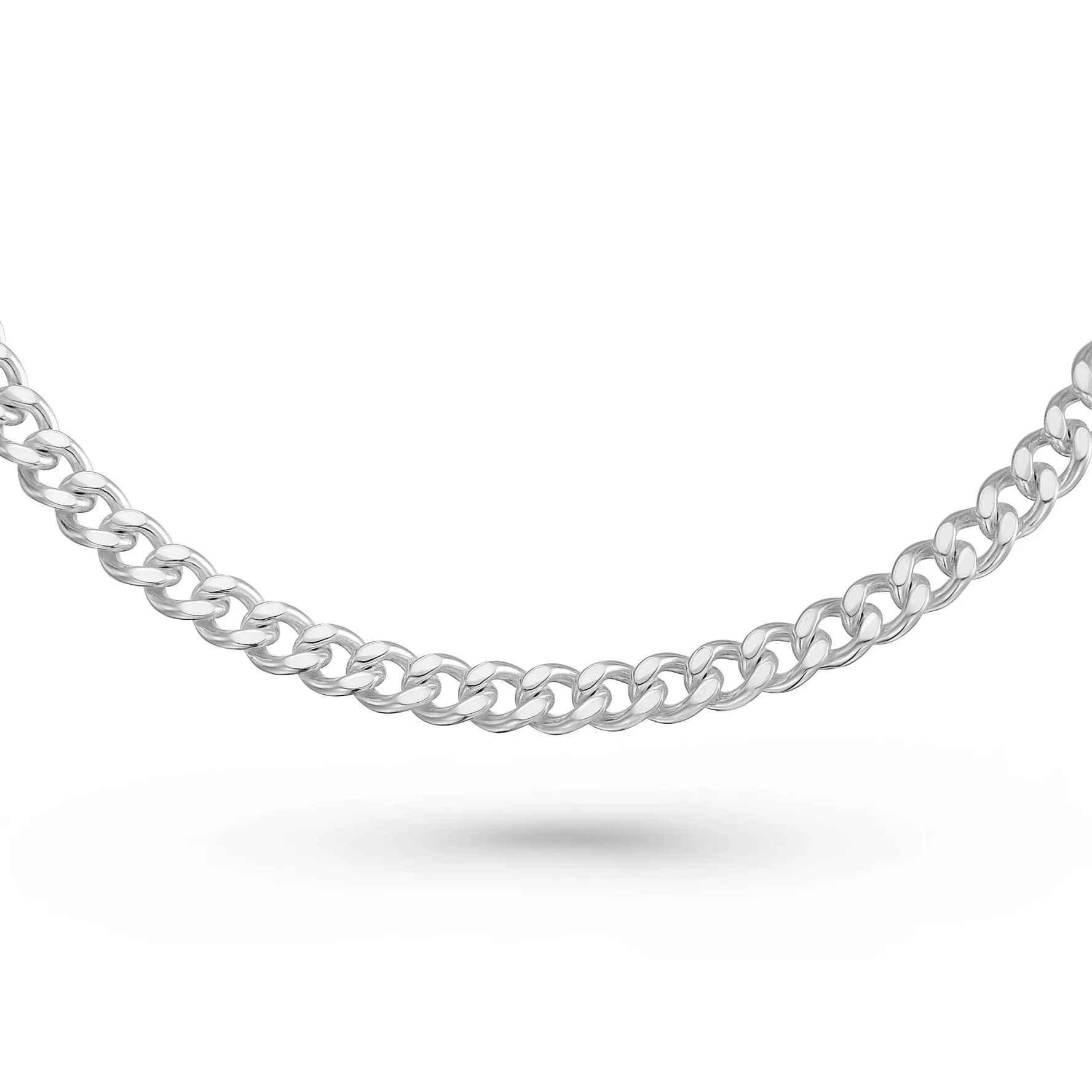 Beaverbrooks Mini B Silver Curb Bracelet