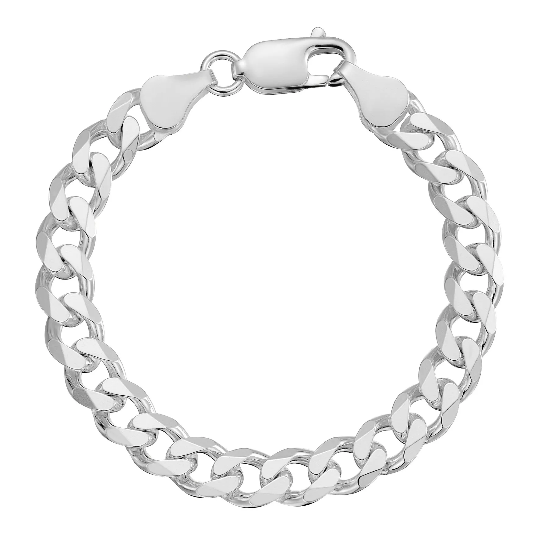 Beaverbrooks Mini B Silver Curb Bracelet
