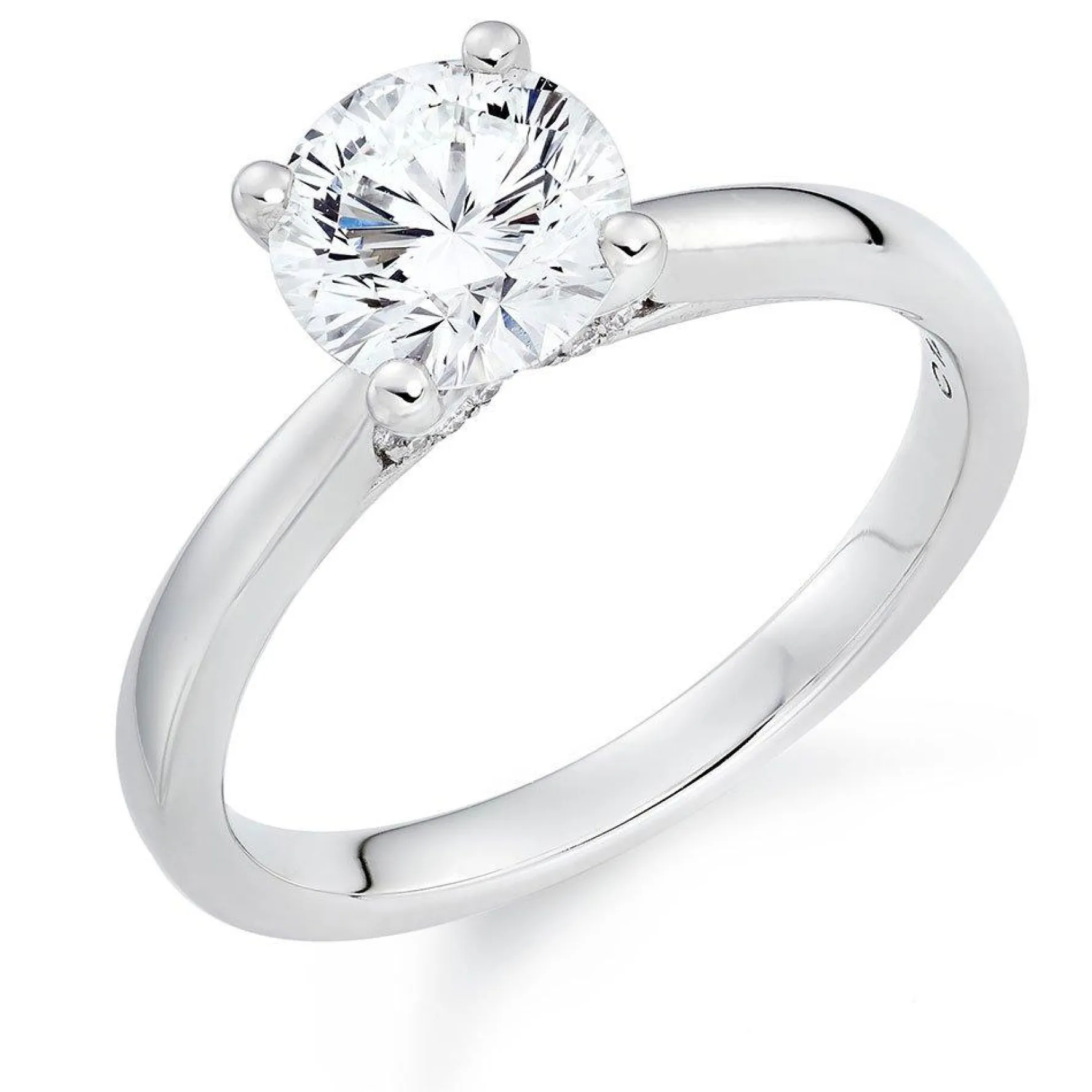 Beaverbrooks Once 18ct White Gold Diamond Solitaire Ring