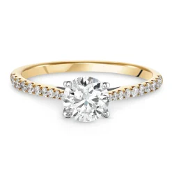 Beaverbrooks Once 18ct Yellow Gold Diamond Solitaire Engagement Ring