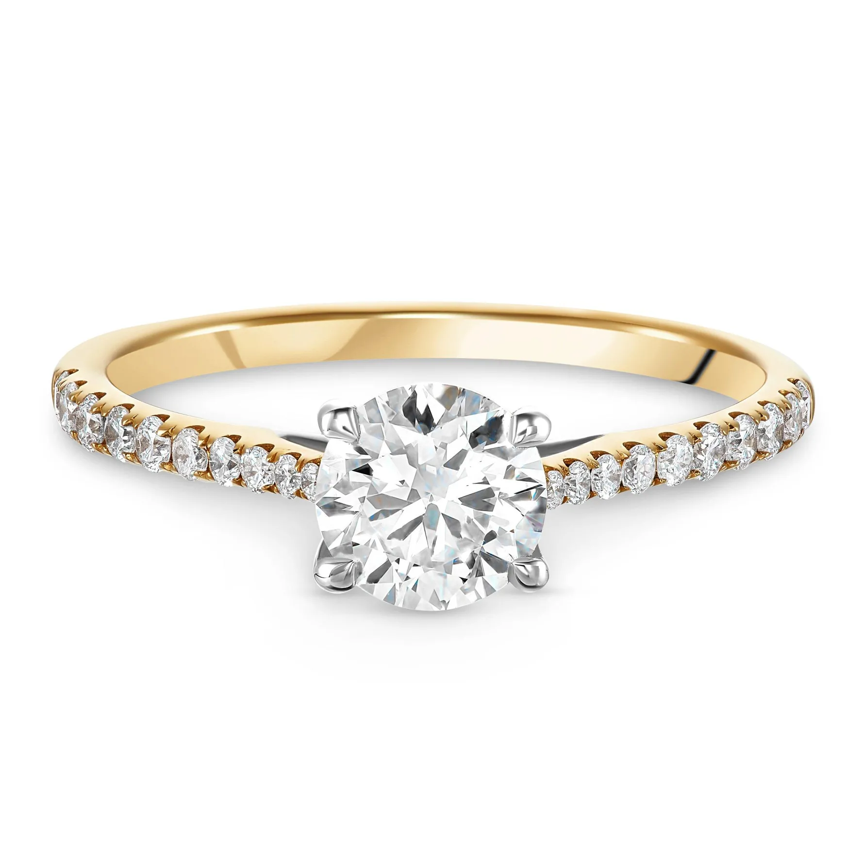 Beaverbrooks Once 18ct Yellow Gold Diamond Solitaire Engagement Ring