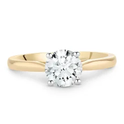 Beaverbrooks Once 18ct Yellow Gold Diamond Solitaire Ring