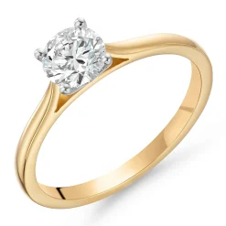 Beaverbrooks Once 18ct Yellow Gold Diamond Solitaire Ring
