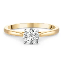 Beaverbrooks Once 18ct Yellow Gold Diamond Solitaire Ring