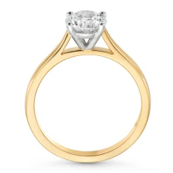 Beaverbrooks Once 18ct Yellow Gold Diamond Solitaire Ring