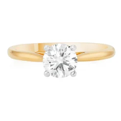 Beaverbrooks Once 18ct Yellow Gold Diamond Solitaire Engagement Ring