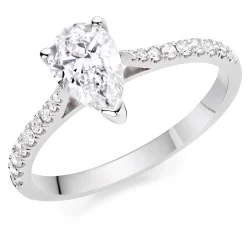 Beaverbrooks Once Platinum Diamond Solitaire Engagement Ring