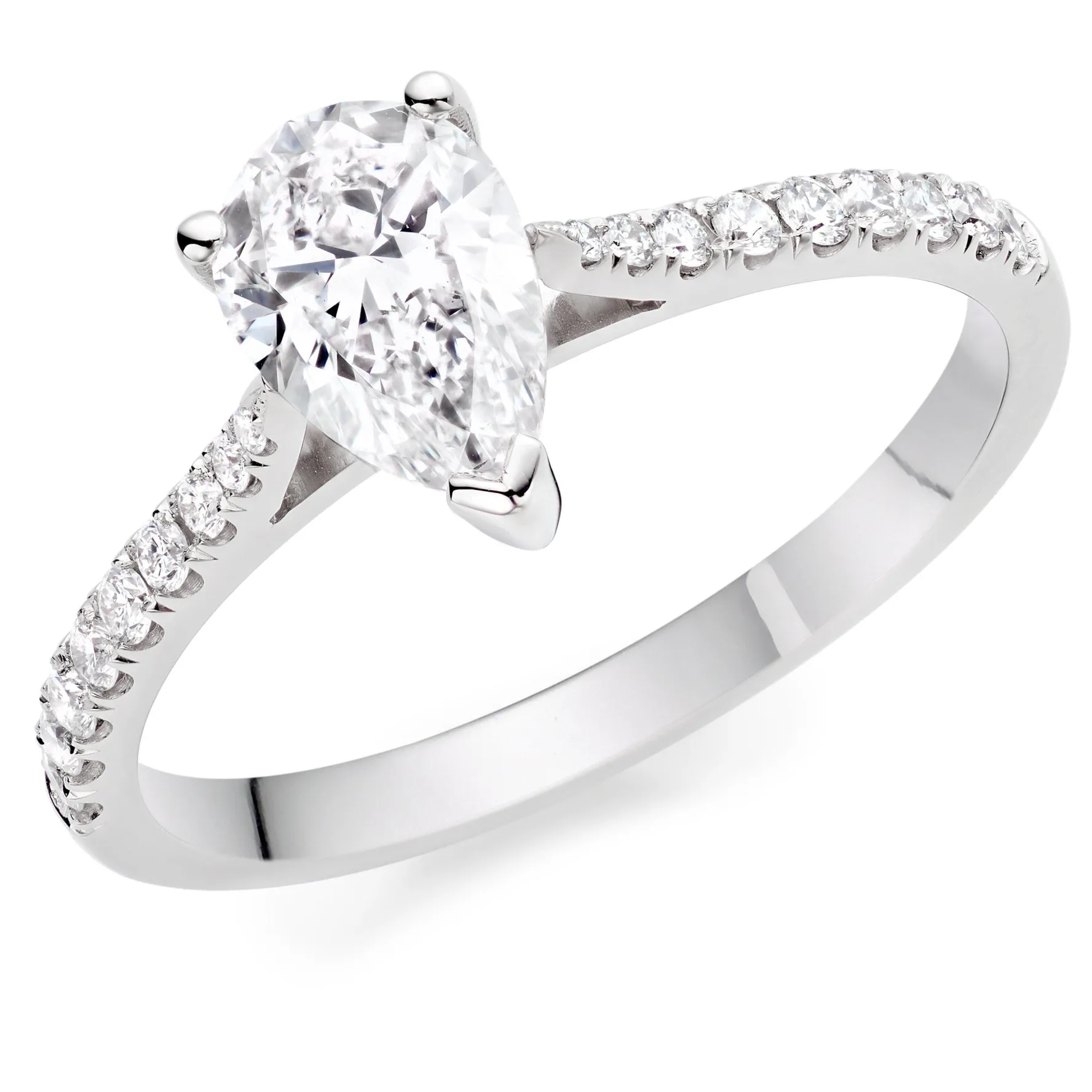 Beaverbrooks Once Platinum Diamond Solitaire Engagement Ring
