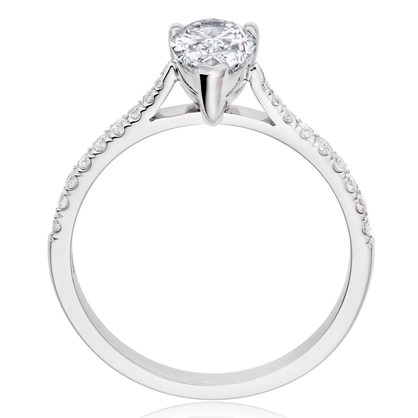 Beaverbrooks Once Platinum Diamond Solitaire Engagement Ring