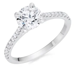 Beaverbrooks Once Platinum Diamond Solitaire Ring