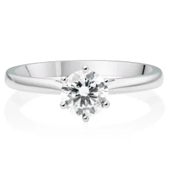 Beaverbrooks Once Platinum Diamond Solitaire Ring