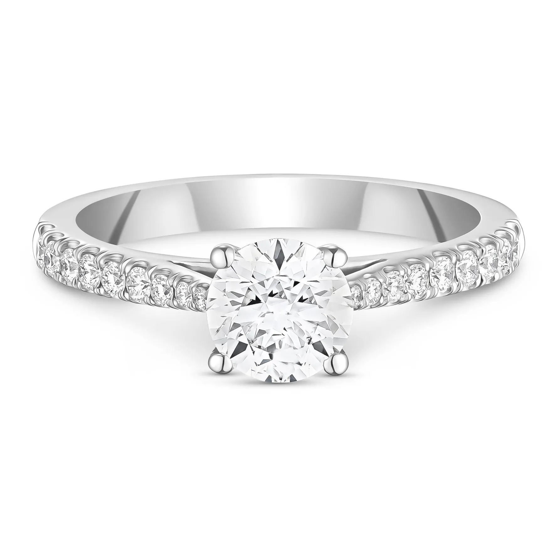 Beaverbrooks Once Platinum Diamond Solitaire Engagement Ring