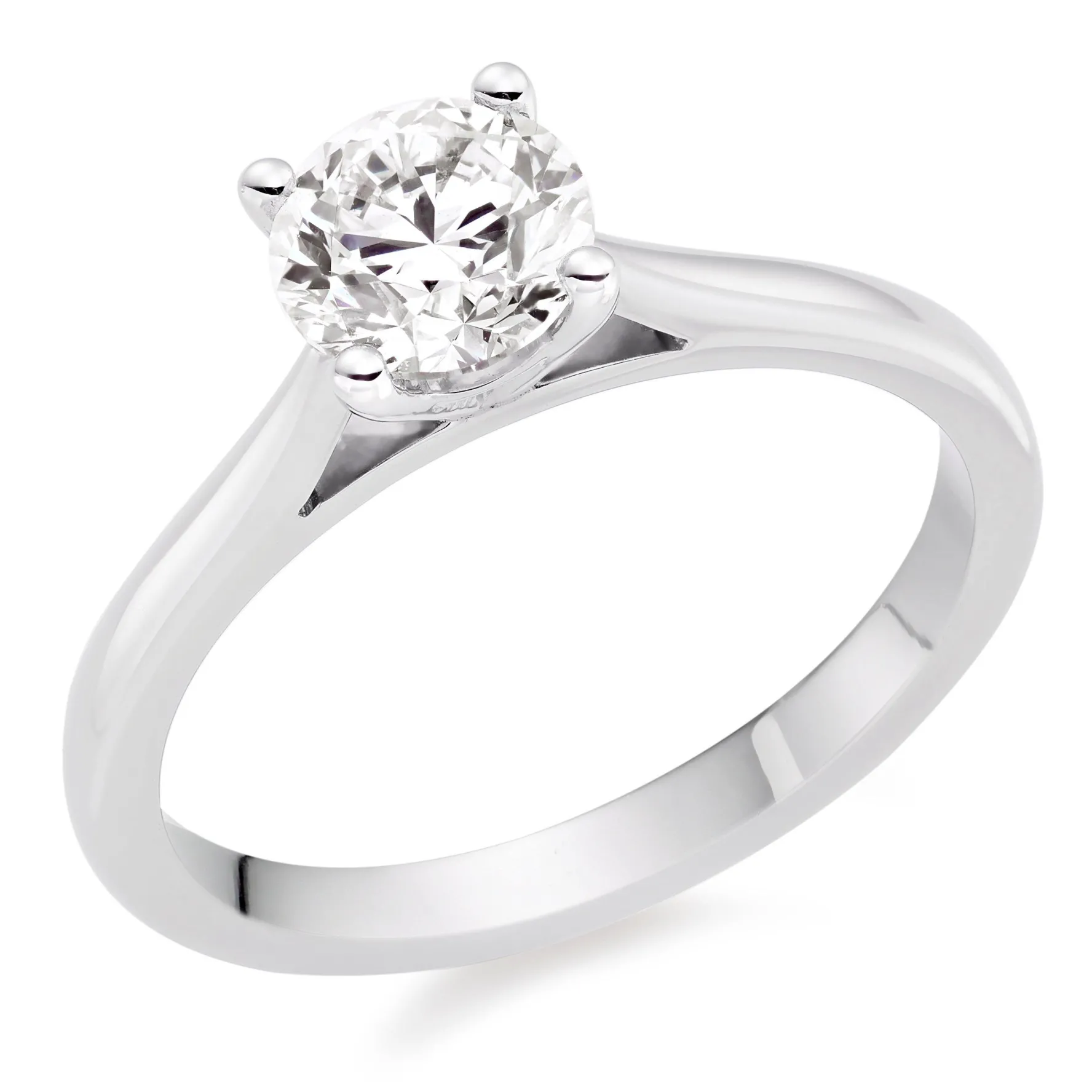 Beaverbrooks Once Platinum Diamond Solitaire Ring