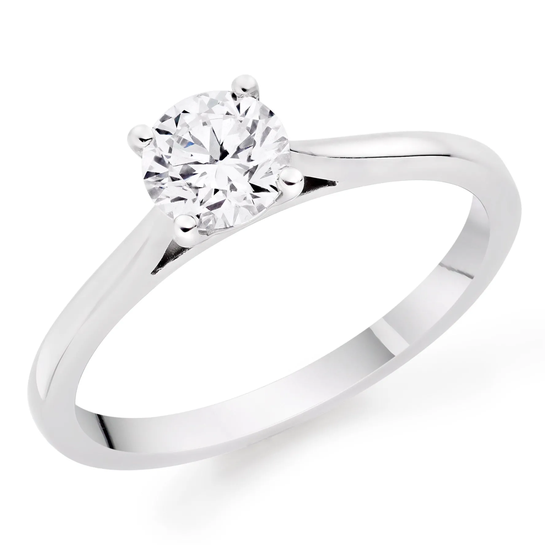 Beaverbrooks Once Platinum Diamond Solitaire Ring