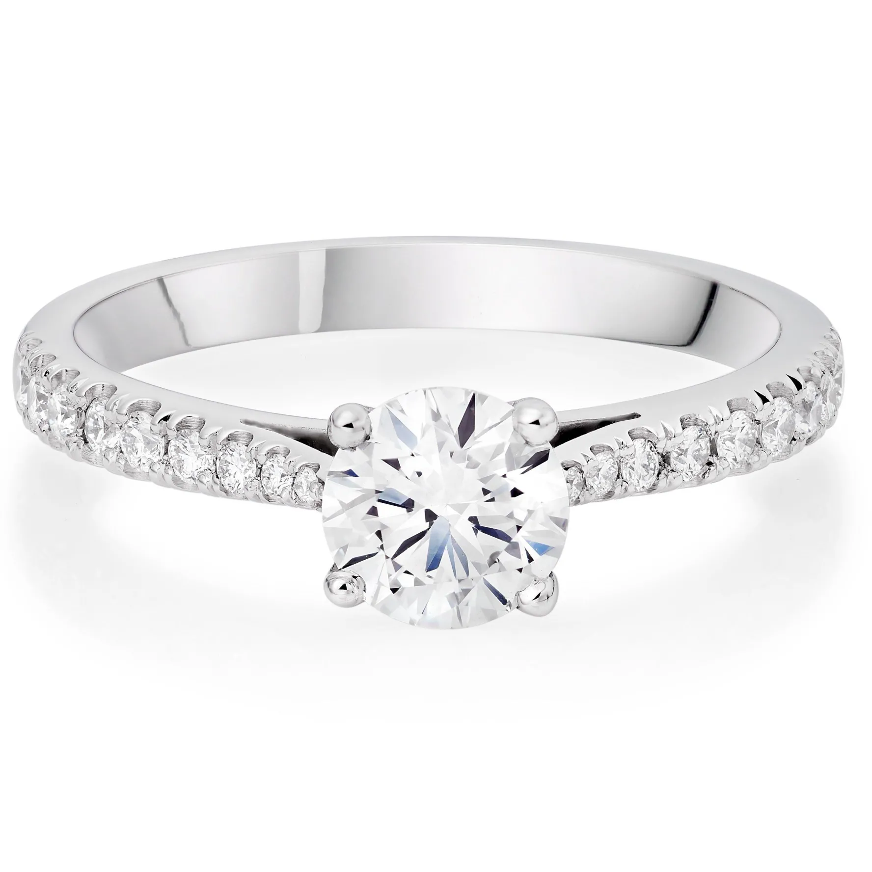 Beaverbrooks Once Platinum Diamond Solitaire Ring