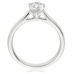 Beaverbrooks Once Platinum Diamond Pear Solitaire Ring