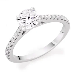 Beaverbrooks Once Platinum Diamond Solitaire Ring