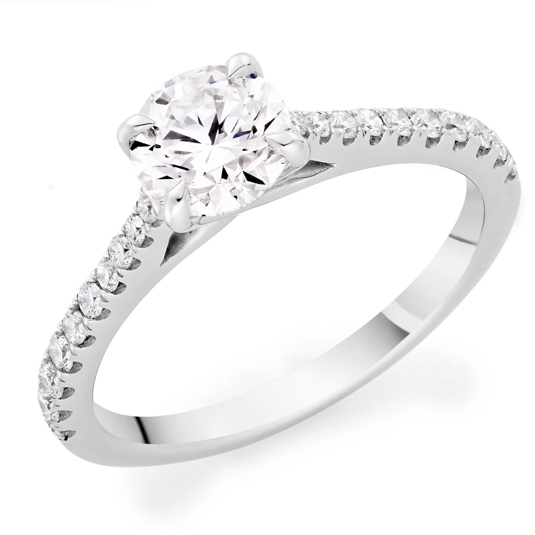 Beaverbrooks Once Platinum Diamond Solitaire Ring