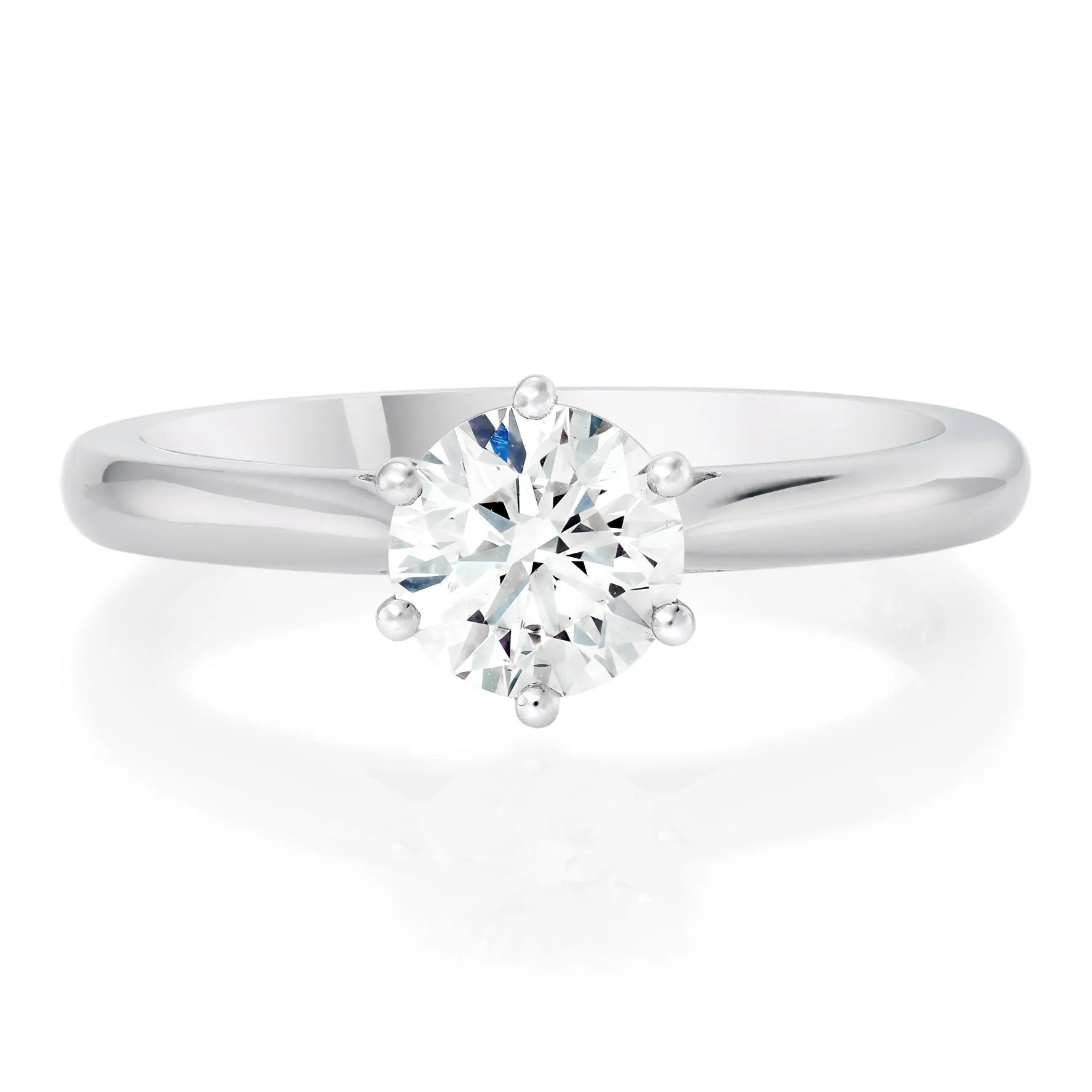 Beaverbrooks Once Platinum Diamond Solitaire Engagement Ring
