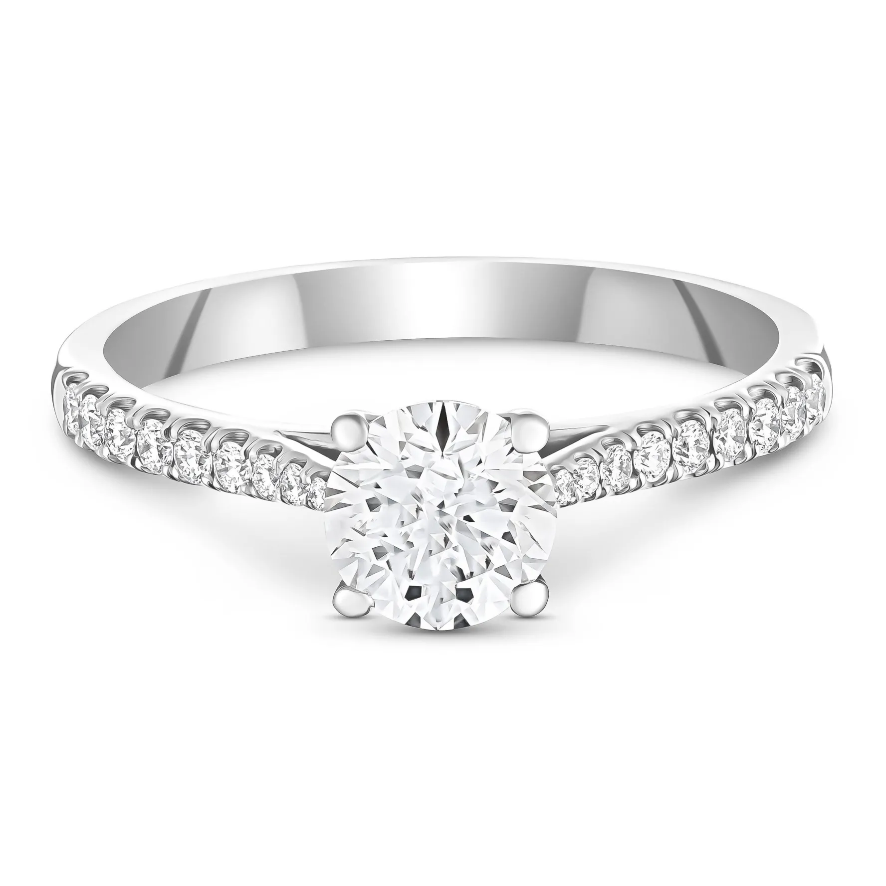 Beaverbrooks Once Platinum Diamond Solitaire Engagement Ring