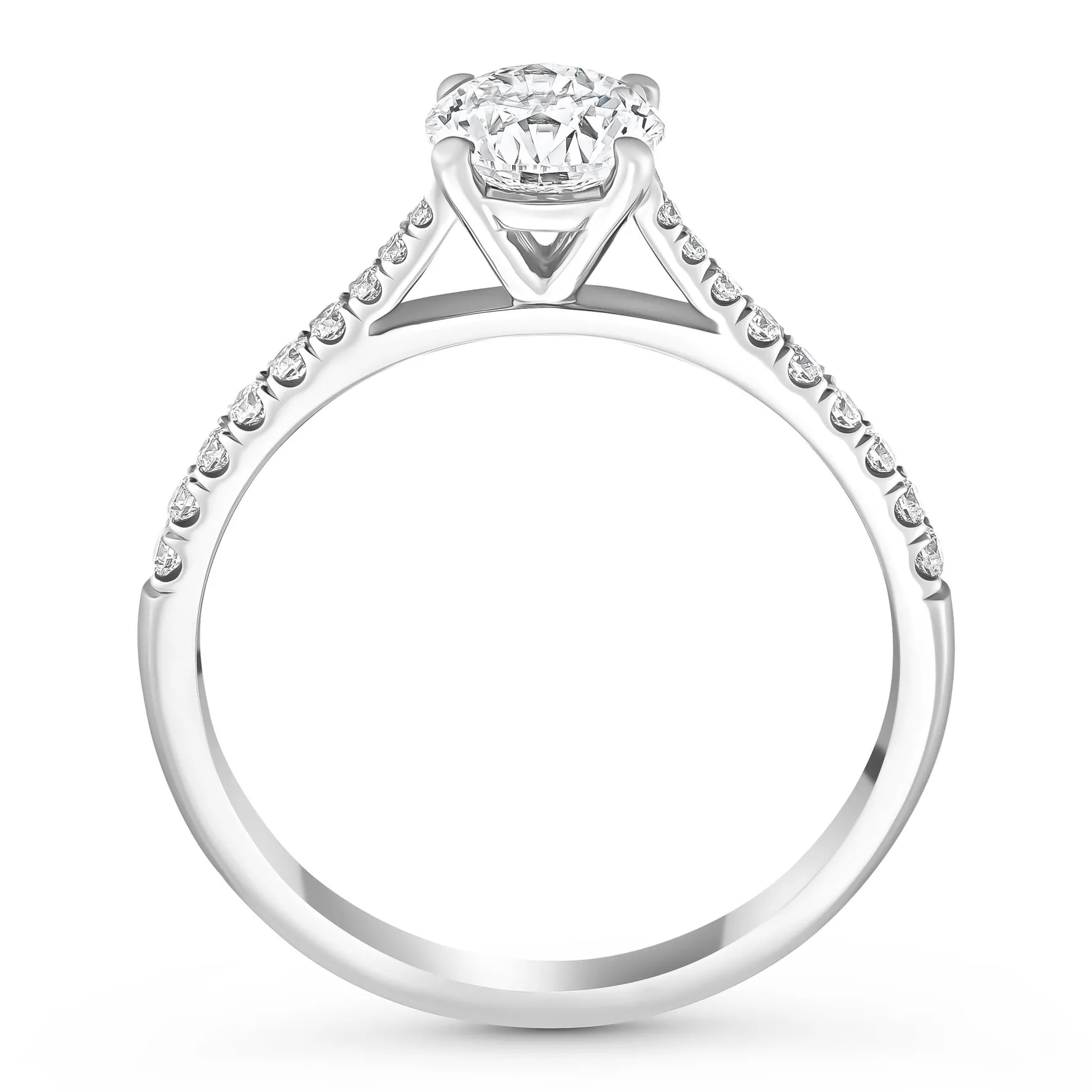 Beaverbrooks Once Platinum Diamond Solitaire Engagement Ring