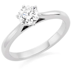 Beaverbrooks Once Platinum Diamond Solitaire Engagement Ring