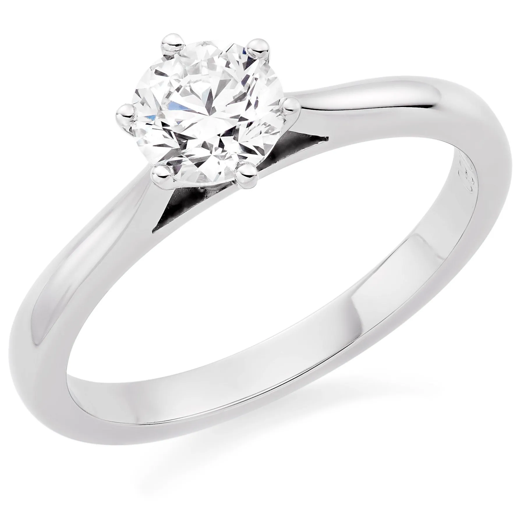 Beaverbrooks Once Platinum Diamond Solitaire Engagement Ring