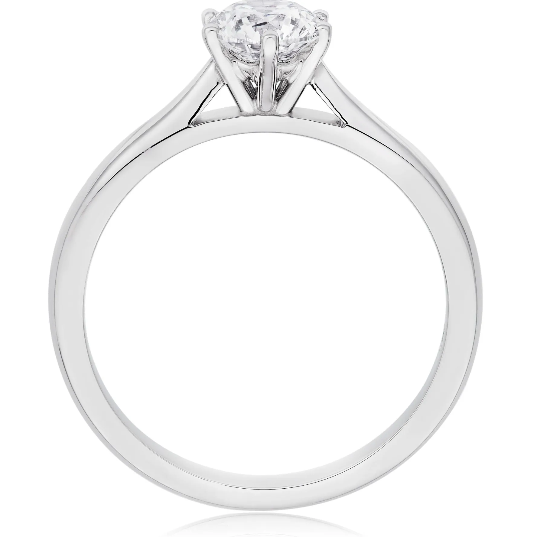 Beaverbrooks Once Platinum Diamond Solitaire Engagement Ring