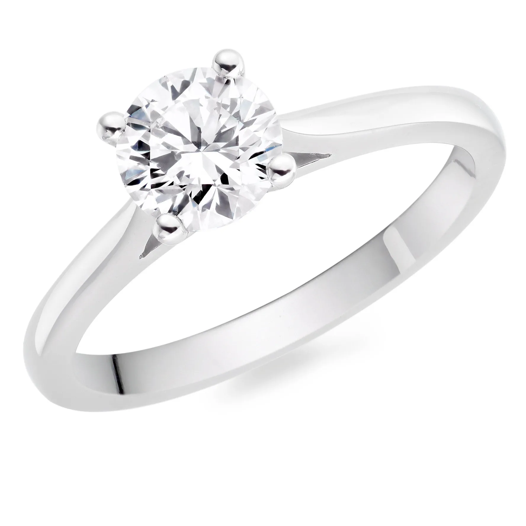 Beaverbrooks Once Platinum Diamond Solitaire Engagement Ring