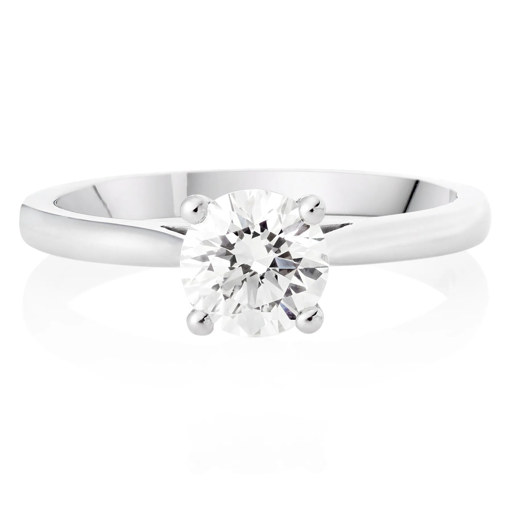 Beaverbrooks Once Platinum Diamond Solitaire Engagement Ring