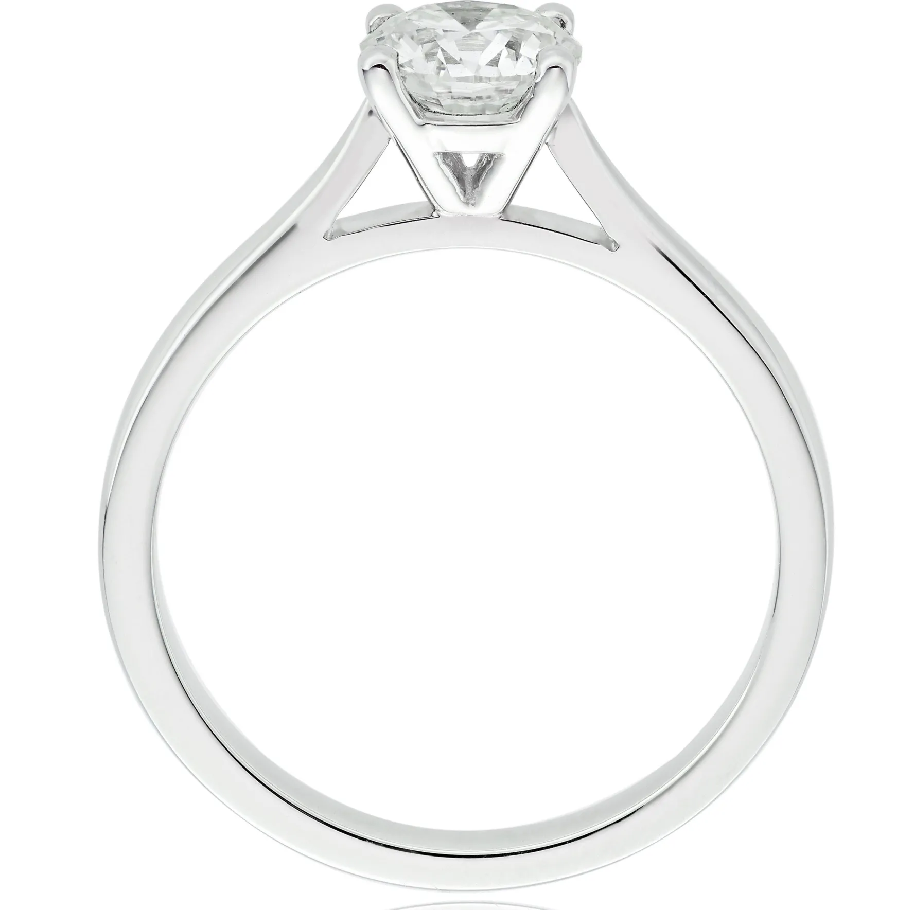 Beaverbrooks Once Platinum Diamond Solitaire Engagement Ring
