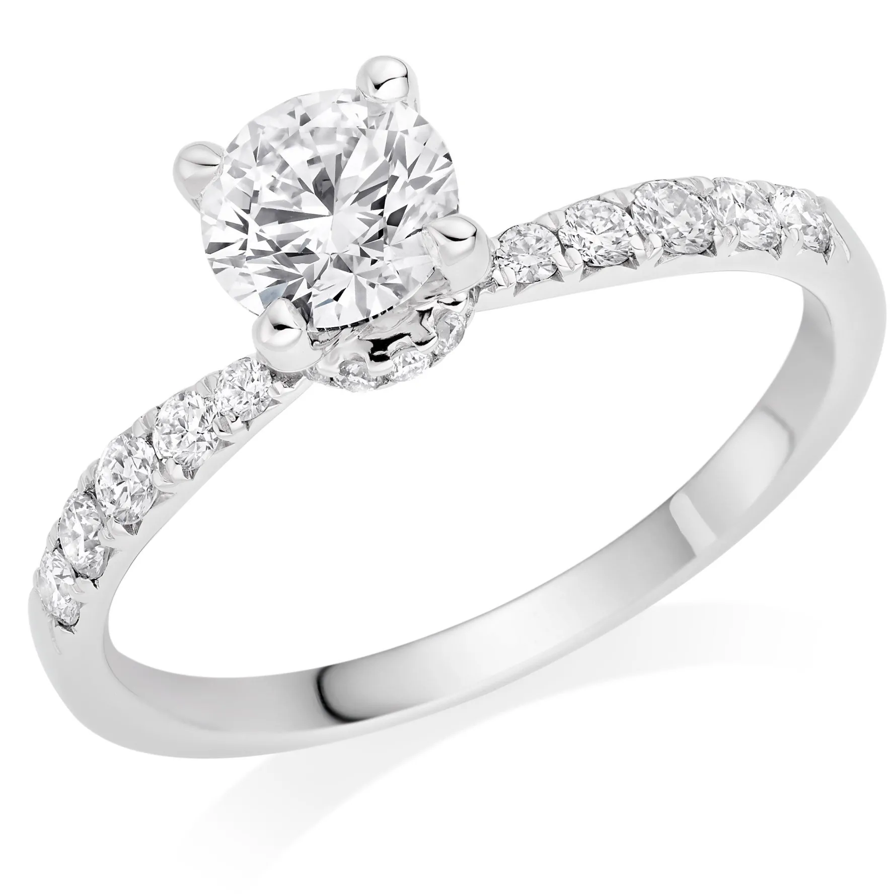 Beaverbrooks Once Platinum Diamond Solitaire Engagement Ring