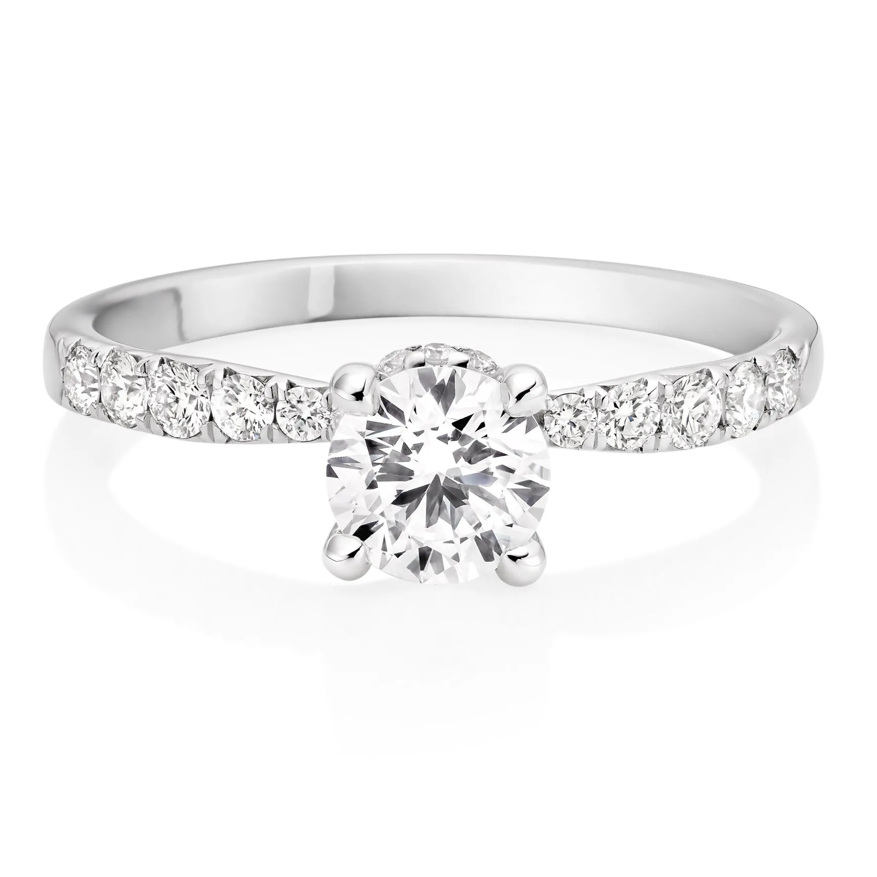 Beaverbrooks Once Platinum Diamond Solitaire Engagement Ring