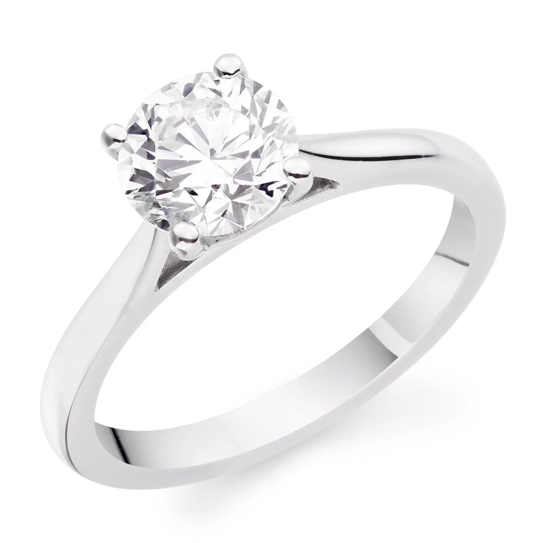 Beaverbrooks Once Platinum Diamond Solitaire Ring