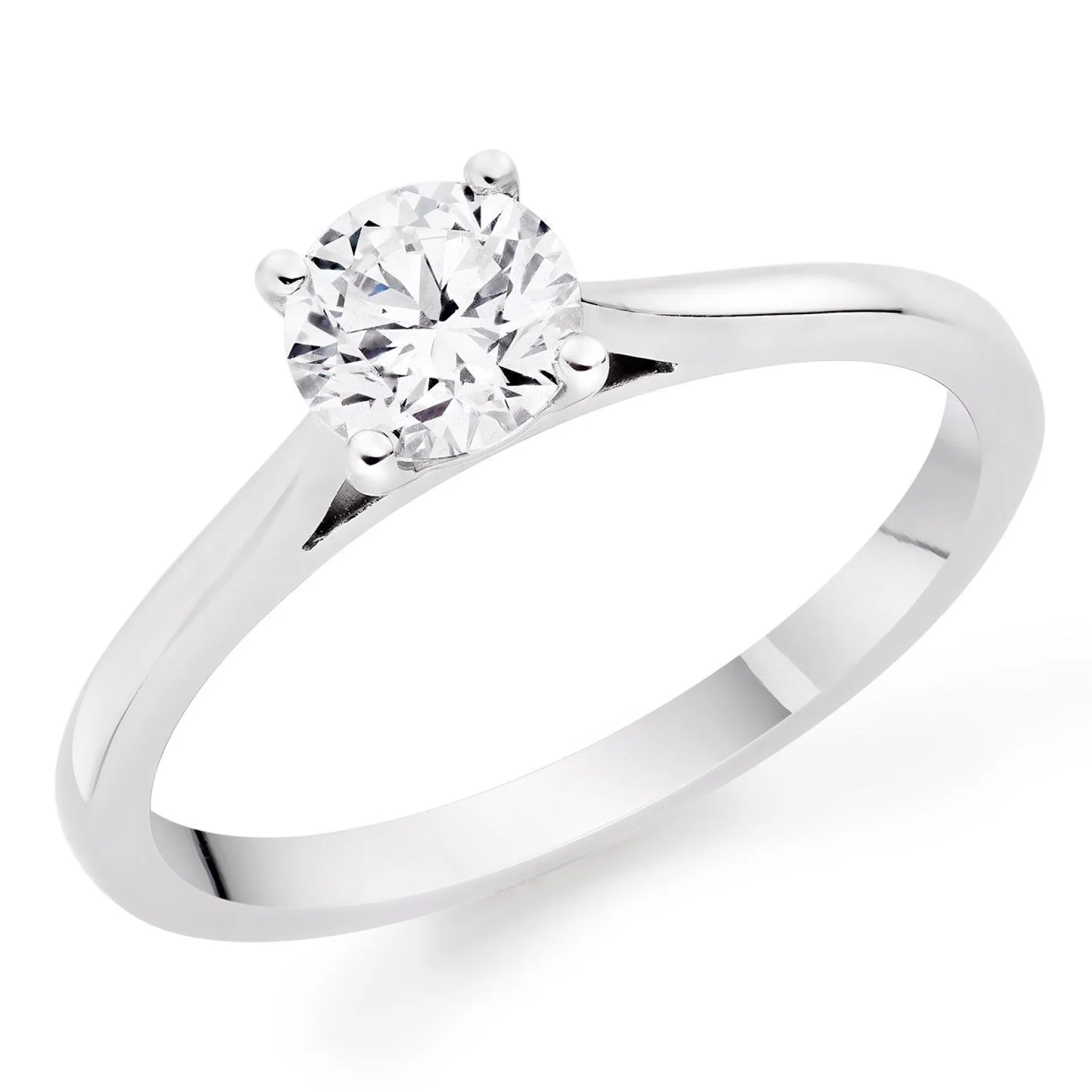 Beaverbrooks Once Platinum Diamond Solitaire Ring