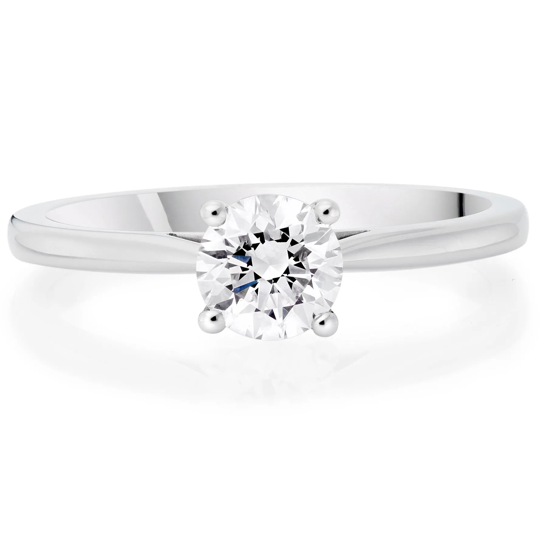 Beaverbrooks Once Platinum Diamond Solitaire Ring
