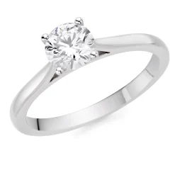 Beaverbrooks Once Platinum Diamond Solitaire Engagement Ring