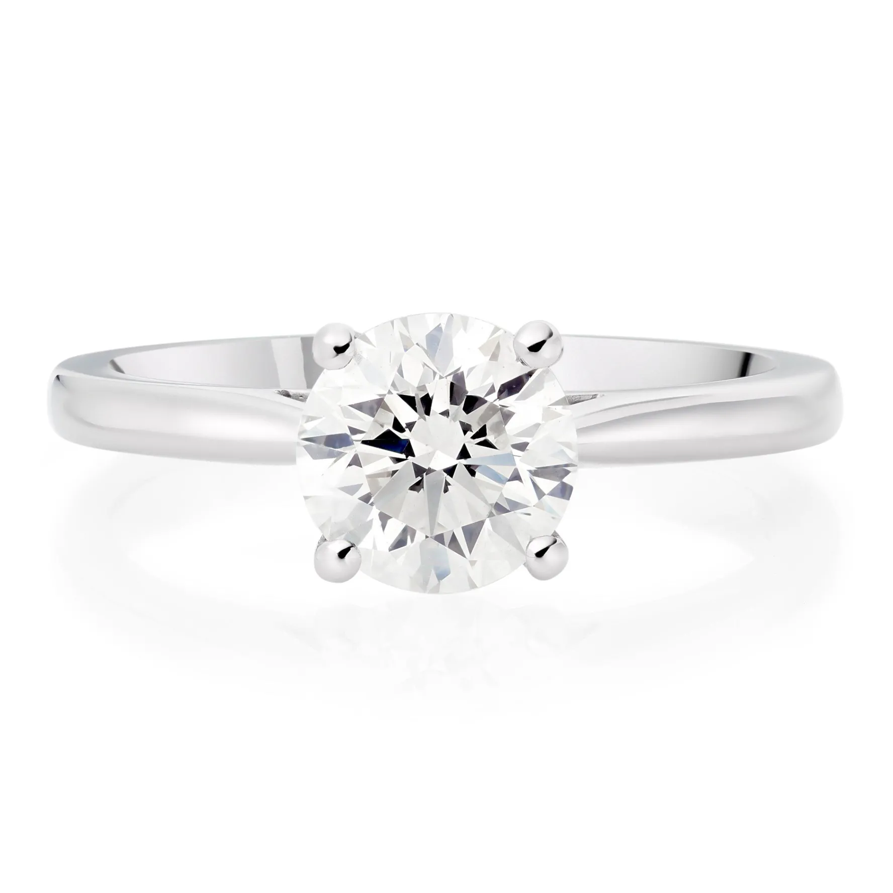 Beaverbrooks Once Platinum Diamond Solitaire Engagement Ring