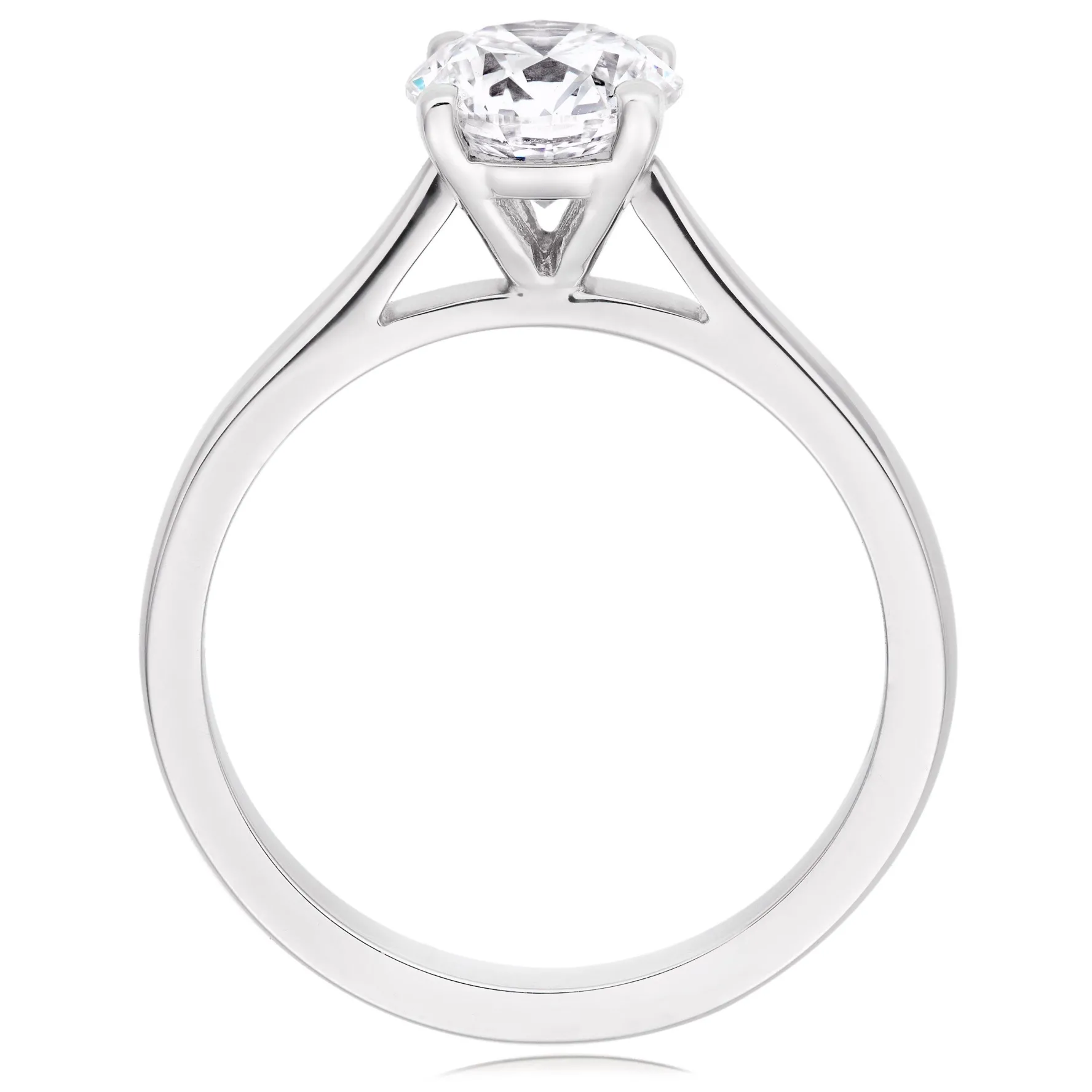 Beaverbrooks Once Platinum Diamond Solitaire Engagement Ring