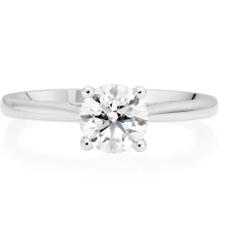 Beaverbrooks Once Platinum Diamond Solitaire Ring