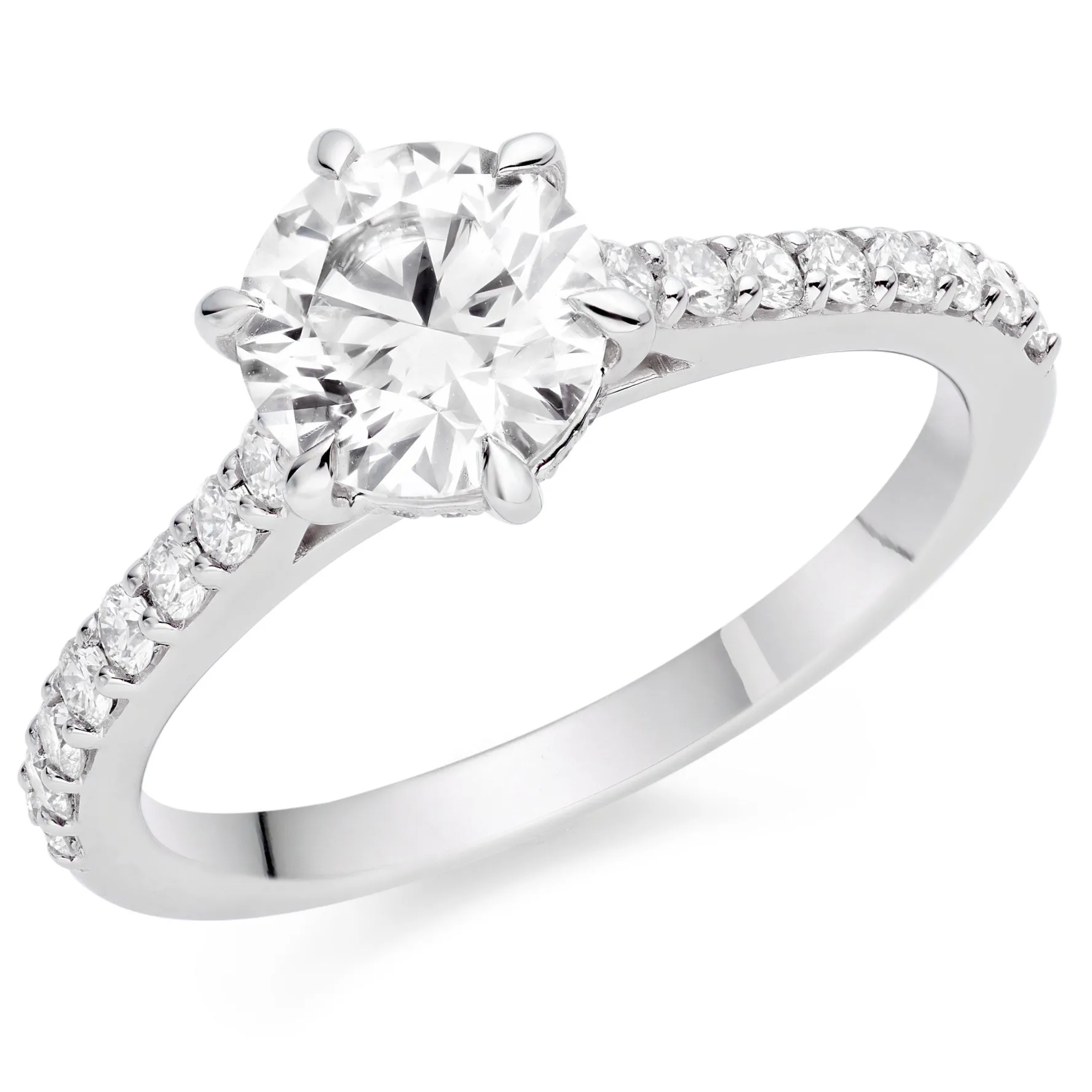 Beaverbrooks Once Platinum Diamond Solitaire Engagement Ring