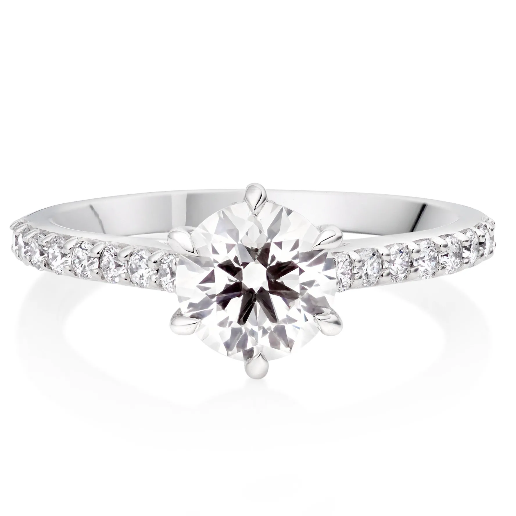 Beaverbrooks Once Platinum Diamond Solitaire Engagement Ring